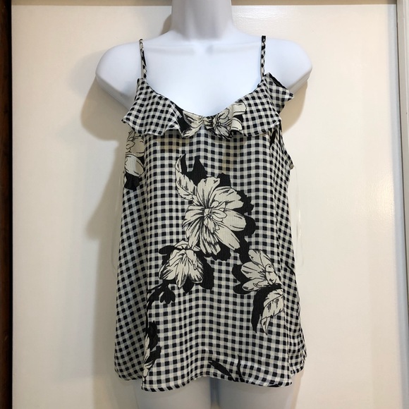 Lily White Tops - Lily White Black and White Camisole Size L NWT